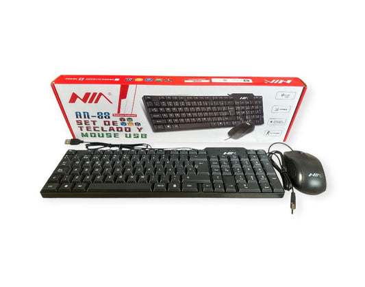 SUPER COMBO TECLADO + MOUSE ALAMBRICO